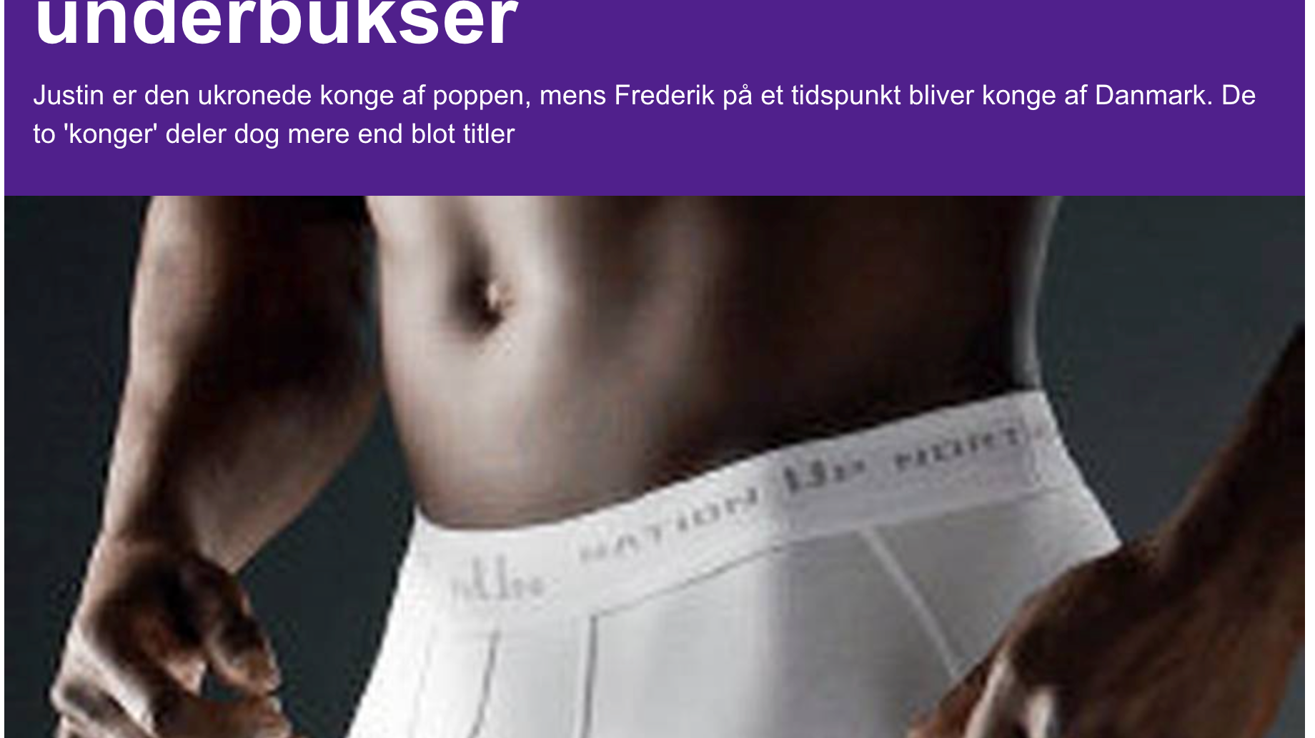 Justin & Frede deler underbukser - EB artikel